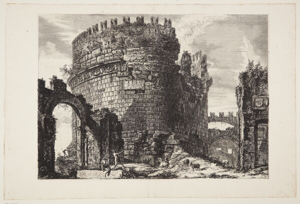 Giovanni Battista Piranesi, Caecilia Metella's grav på Via Appia udenfor Rom