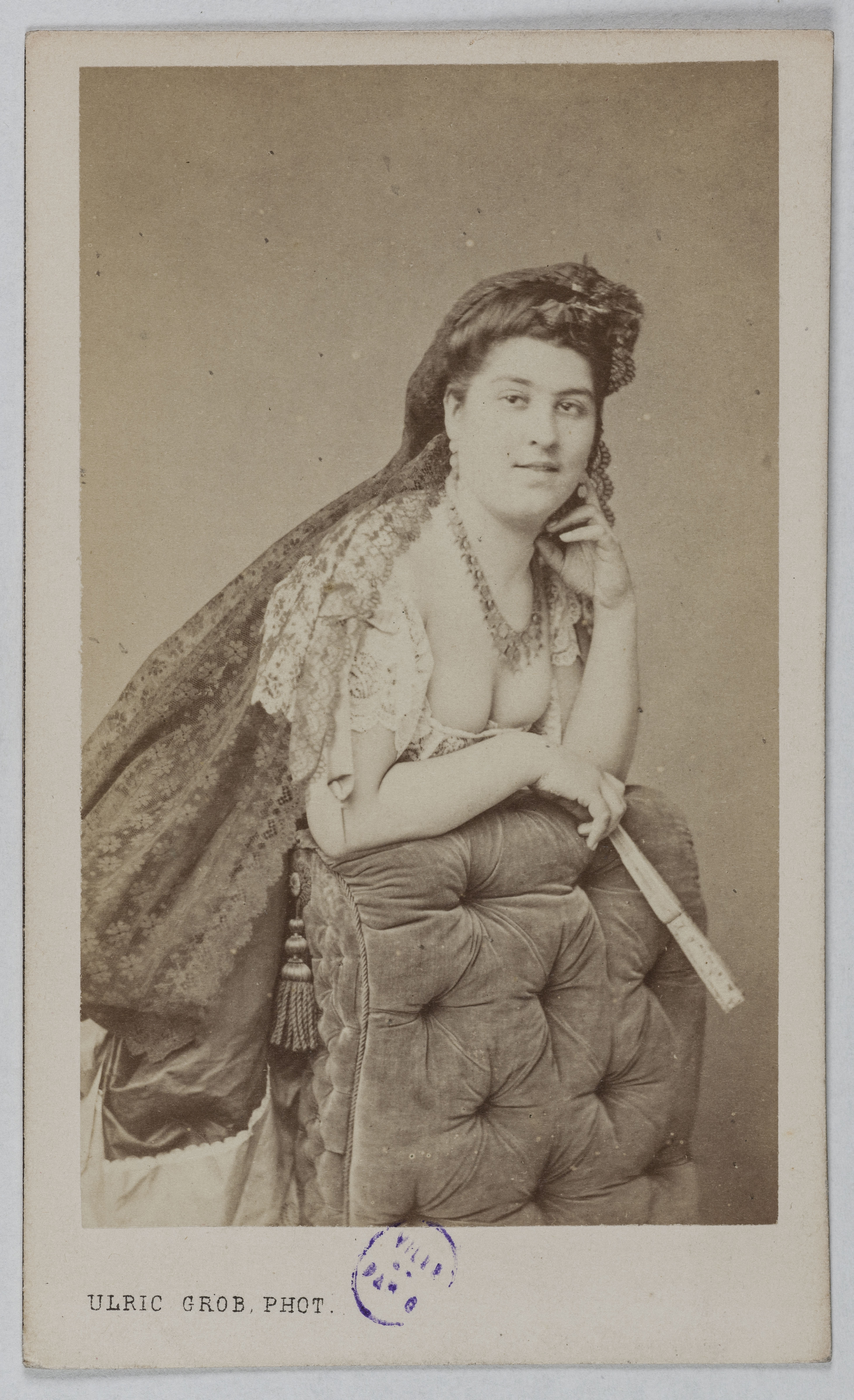 Ulric Grob, Portrait de Favart Albertine, (actrice)