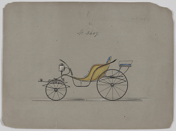 Brewster & Co., Design for Pony Phaeton, no. 3609