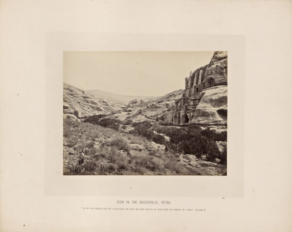 Francis Frith, View in the Necropolis, Petra