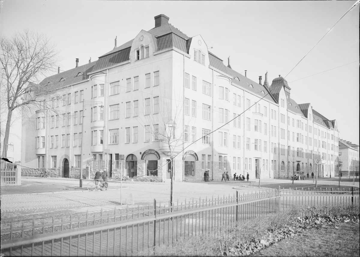 Paul Sandberg, Flerbostadshuset Tripolis, Väderkvarnsgatan - Norrtäljegatan, kvarteret Ingjald, Fålhagen, Uppsala mars 1935