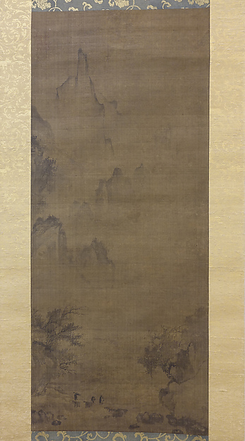 Unidentified artist, Rainy Landscape with Travelers