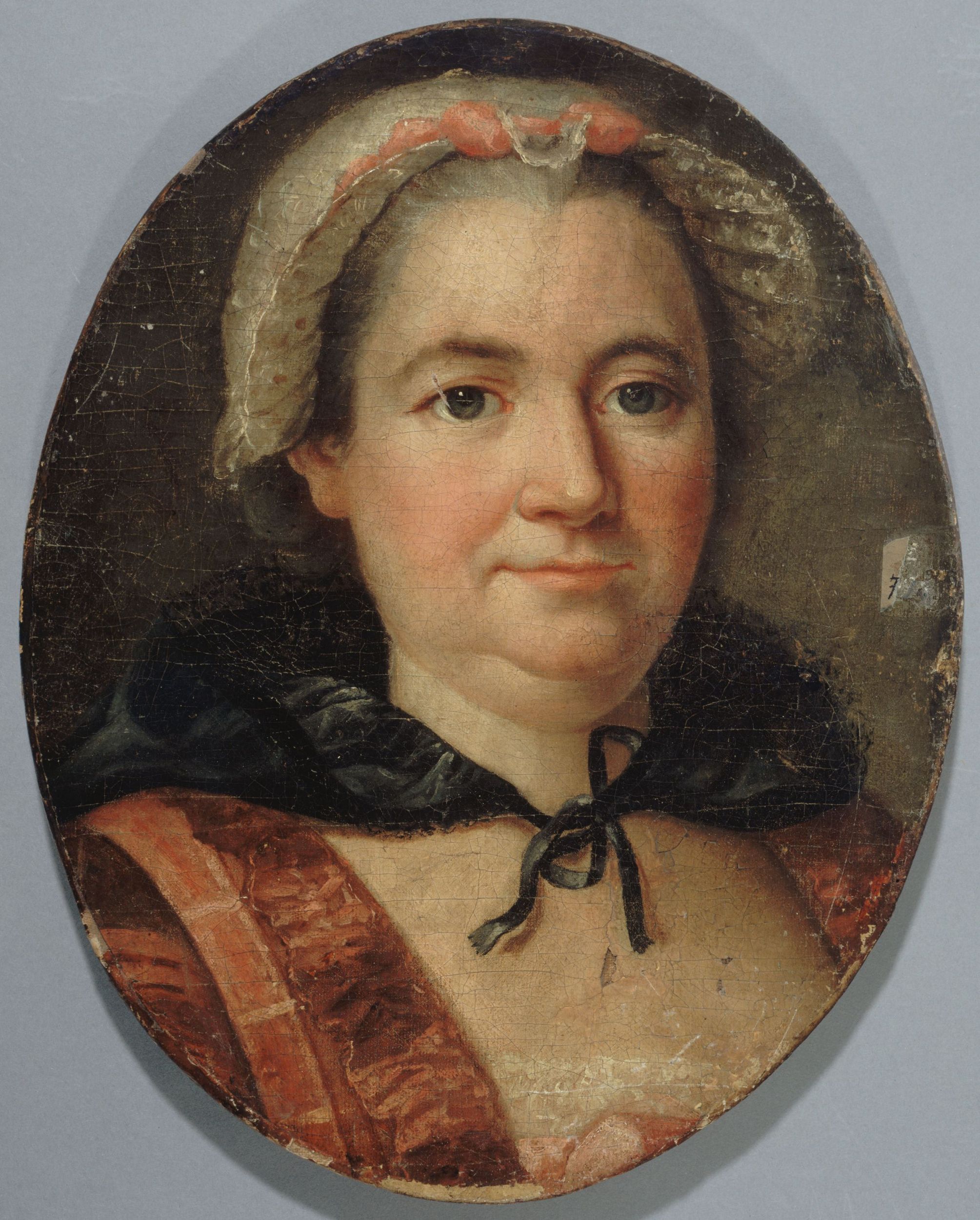 Anonyme, Portrait présumé de Mme de Graffigny, née Françoise d'Issembourg d'Happoncourt (1695-1758), femme de lettres.
