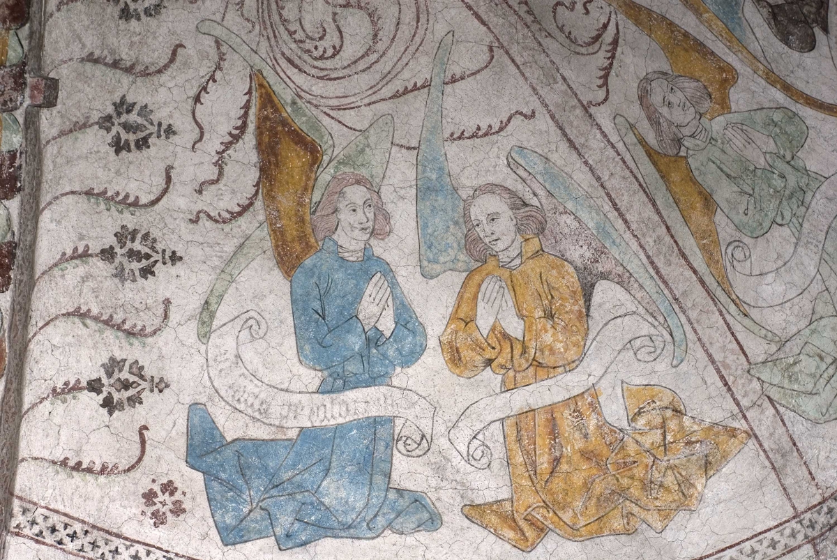 Bengt Backlund, Kalkmålning i Almunge kyrka, Uppland 2009
