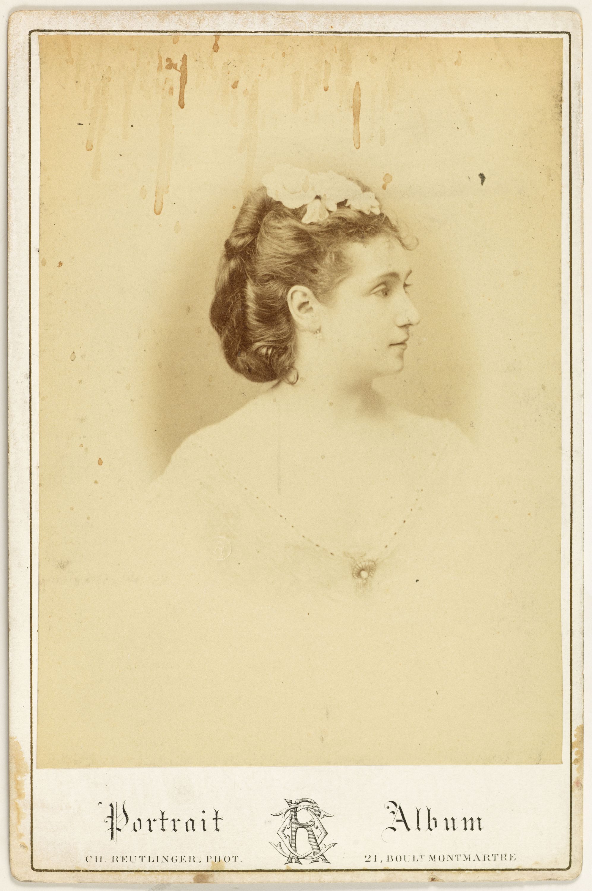 Charles Reutlinger, Portrait de Coralie Brache, danseuse