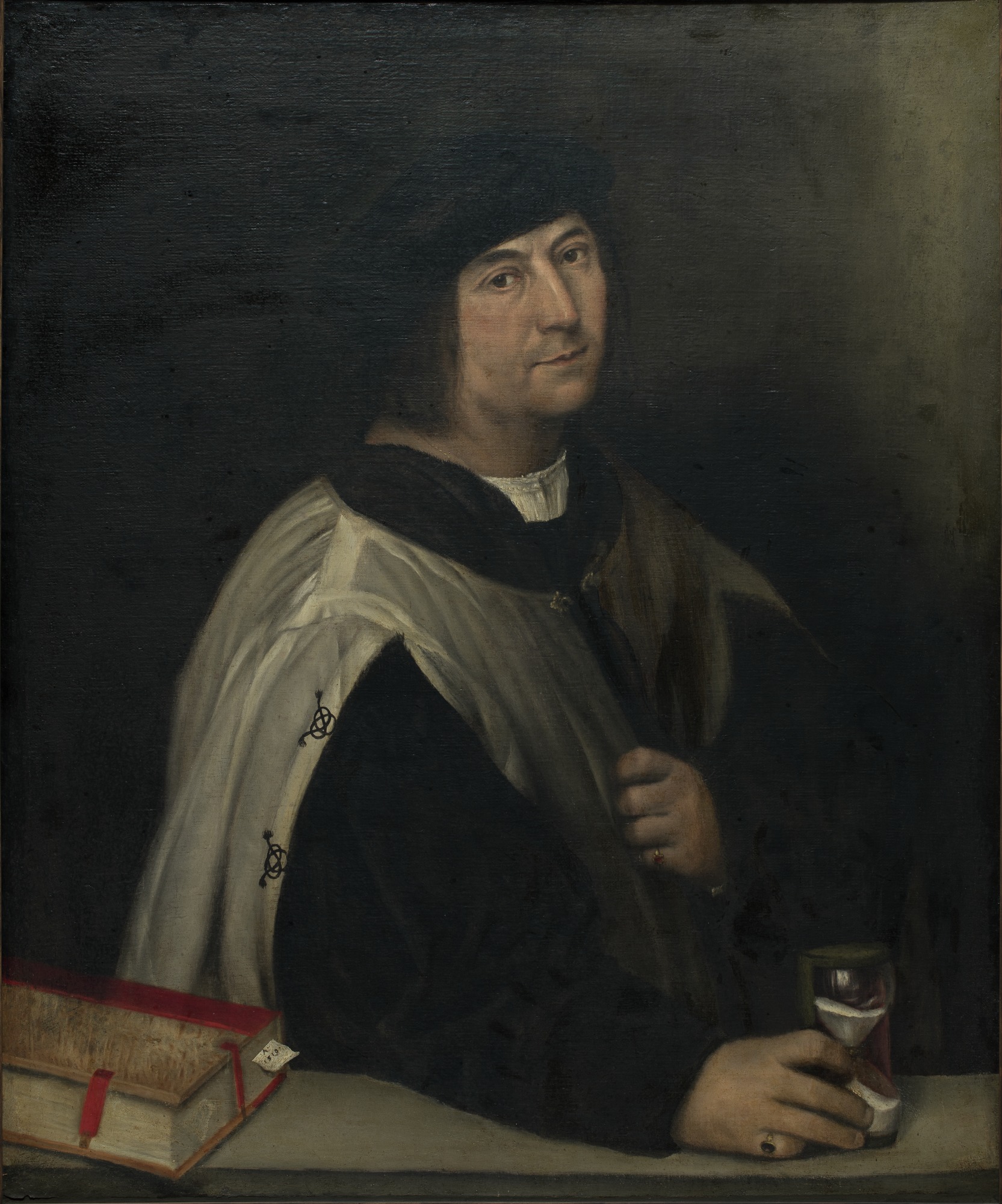 Sebastiano del Piombo, Prelate with an Hourglass