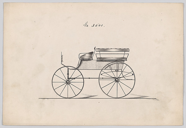 Brewster & Co., Design for Omnibus or Wagonette, no. 3501