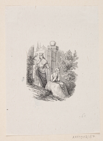 H.P. Hansen, Illustration til "Svinedrengen" i H.C. Andersen, "Eventyr og Historier", Bind 1