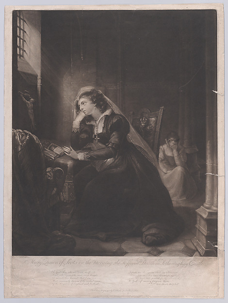 George Dawe, Mary, Queen of Scots, on the morning she suffered Death in Fotheringhay Castle