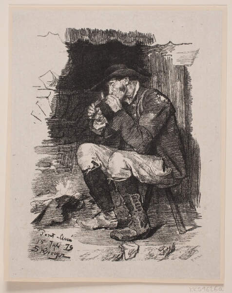 F. Hendriksen, En Mand tænder sin Pipe
