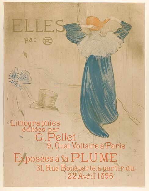 Henri de Toulouse-Lautrec, Elles (poster for 1896 exhibition at La Plume)