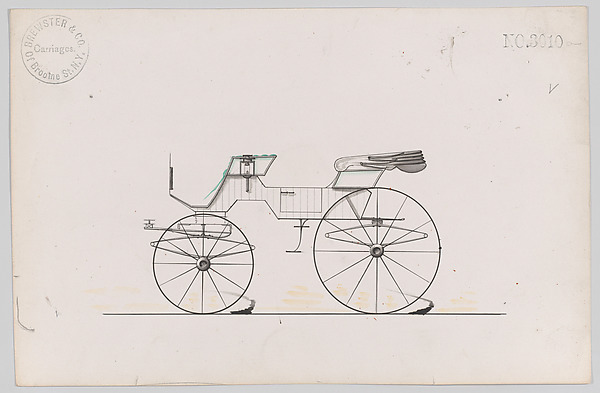 Brewster & Co., Design for 2 seat Phaeton, no. 3010a