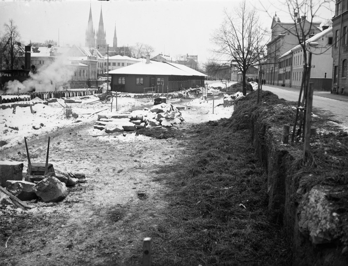 Paul Sandberg, Platsen för Tullhuset, kvarteret Tullen vid Östra Ågatan, Kungsängen, Uppsala oktober 1933