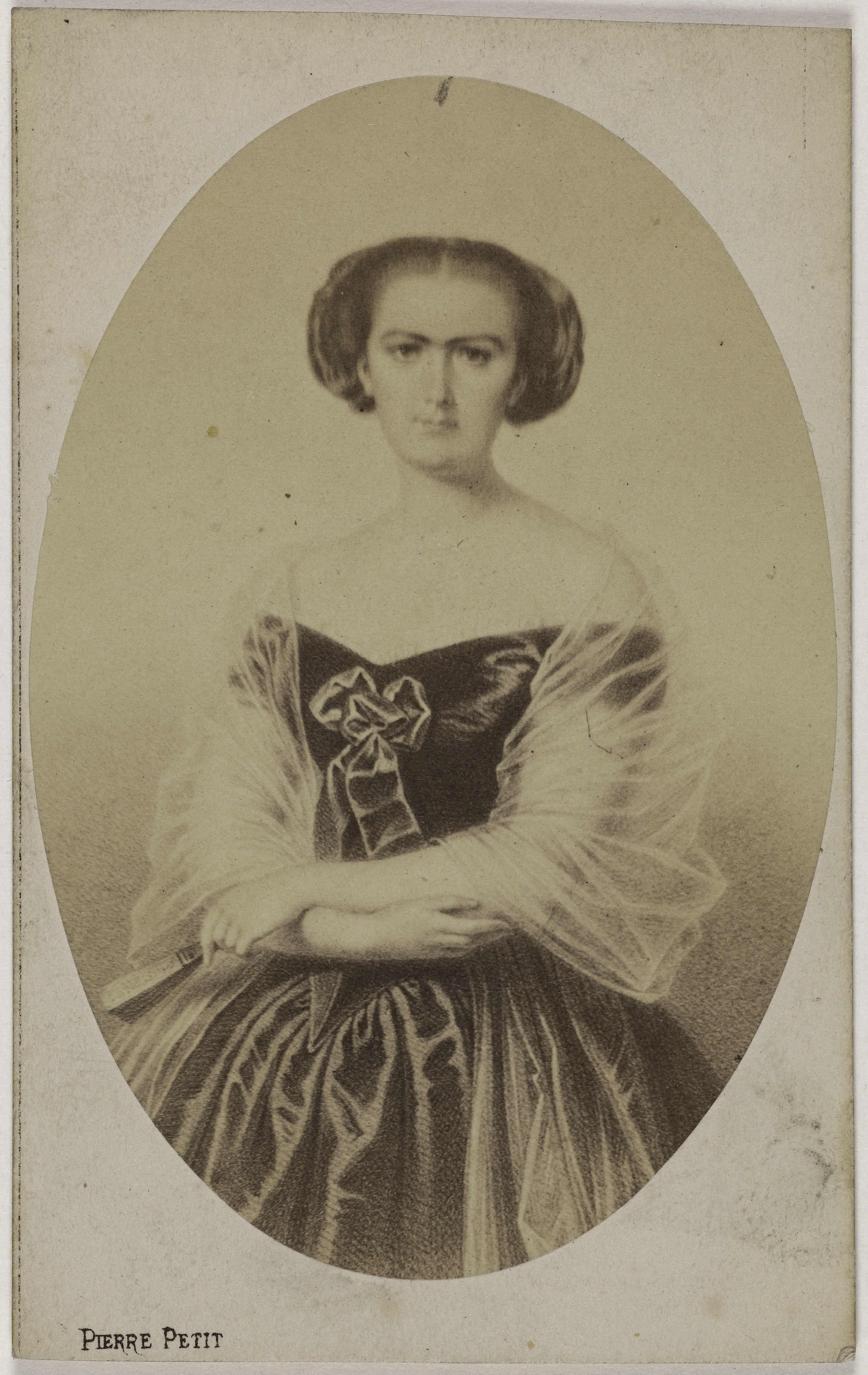 Pierre Petit, Portrait de Sophie Cruvelli (puis baronne Vigier) (1826-1907), (chanteuse lyrique)