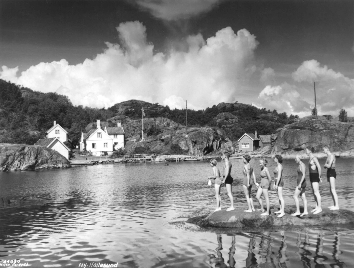 Anders Beer Wilse, Wilse original, Friluftsliv/sport, Badeliv, Ny Hellesund
