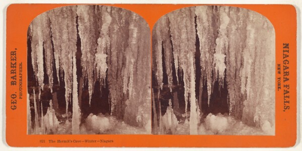 George Barker, The Hermit's Cave - Winter - Niagara