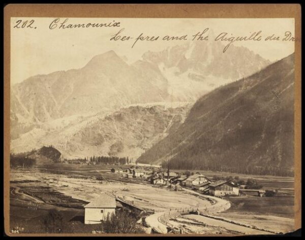 Francis Frith, Chamonix.  Les pres and the aiguille du [?]