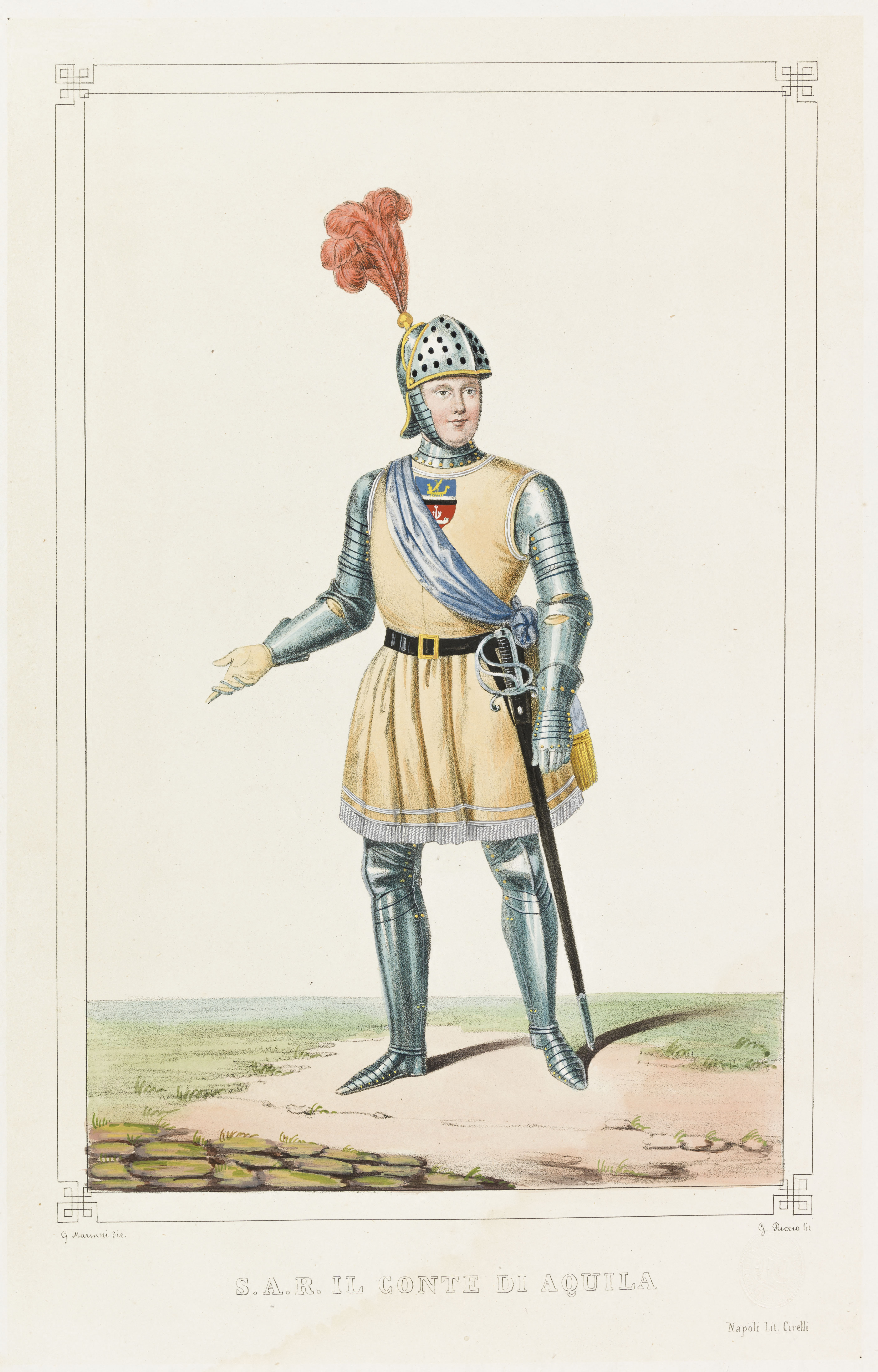 Giovanni Mariani, Portrait de S.A.R. Il Conte Di Aquila
