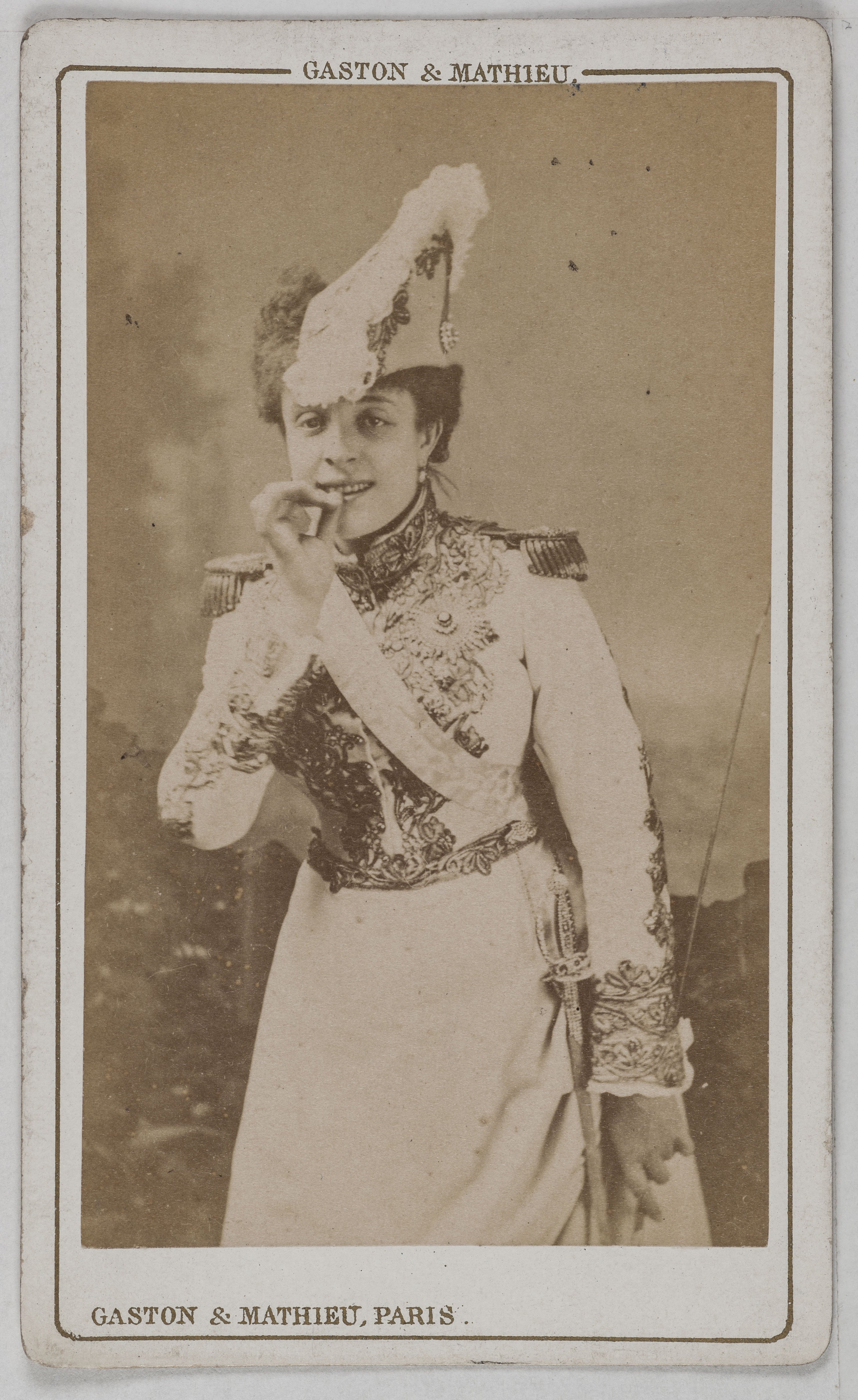 Gaston & Mathieu, Portrait d'Anna Judic (Anna Marie Louise Damiens, épouse Israël, dite), (1850-1911), cantatrice et actrice