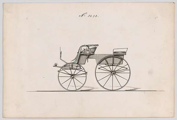 Brewster & Co., Design for T-Cart, no. 3433