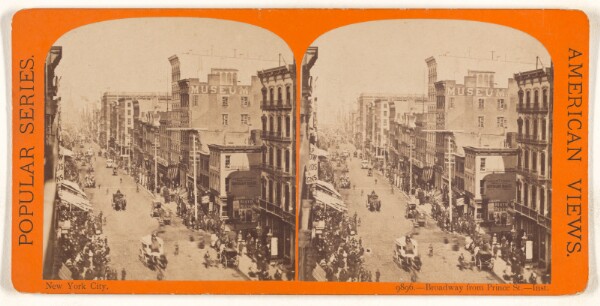 Unknown, New York City. Broadway from Prince St. - Inst.