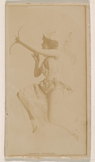 Kinney Brothers Tobacco Company, Frankie Raymond, from the Actresses series (N245) issued by Kinney Brothers to promote Sweet Caporal Cigarettes