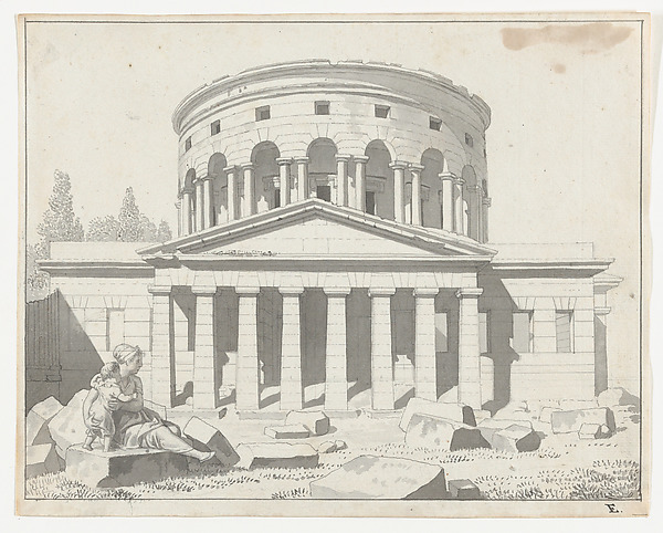 Christoffer Wilhelm Eckersberg, View of the Barrière de la Villette in Paris