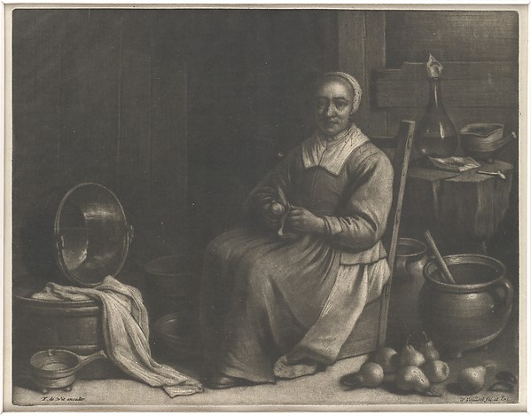Wallerant Vaillant, A Woman Peeling Pears