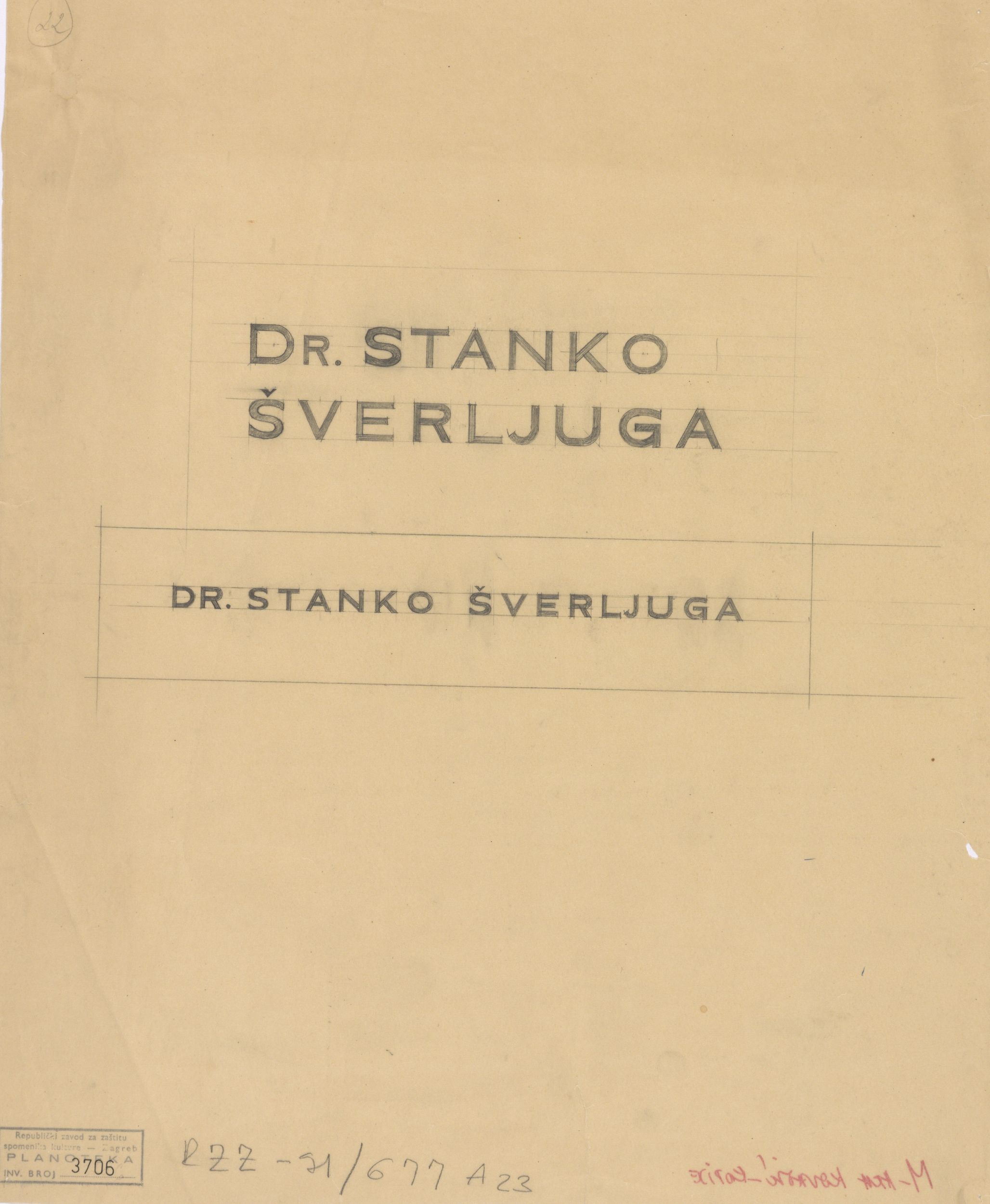 Viktor Kovačić, Natpis Šverljuga