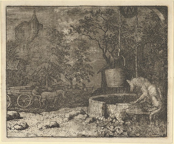 Allart van Everdingen, Renard Plays Another Trick on the She-Wolf from Hendrick van Alcmar's Renard The Fox