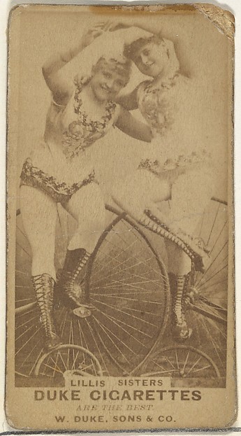 W. Duke, Sons & Co., Lillis Sisters, from the Actors and Actresses series (N145-7) issued by Duke Sons & Co. to promote Duke Cigarettes