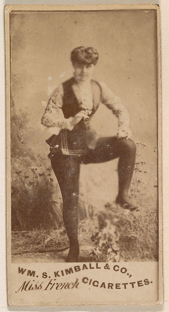 William S. Kimball & Company, Miss French, from the Actresses series (N203) issued by Wm. S. Kimball & Co.