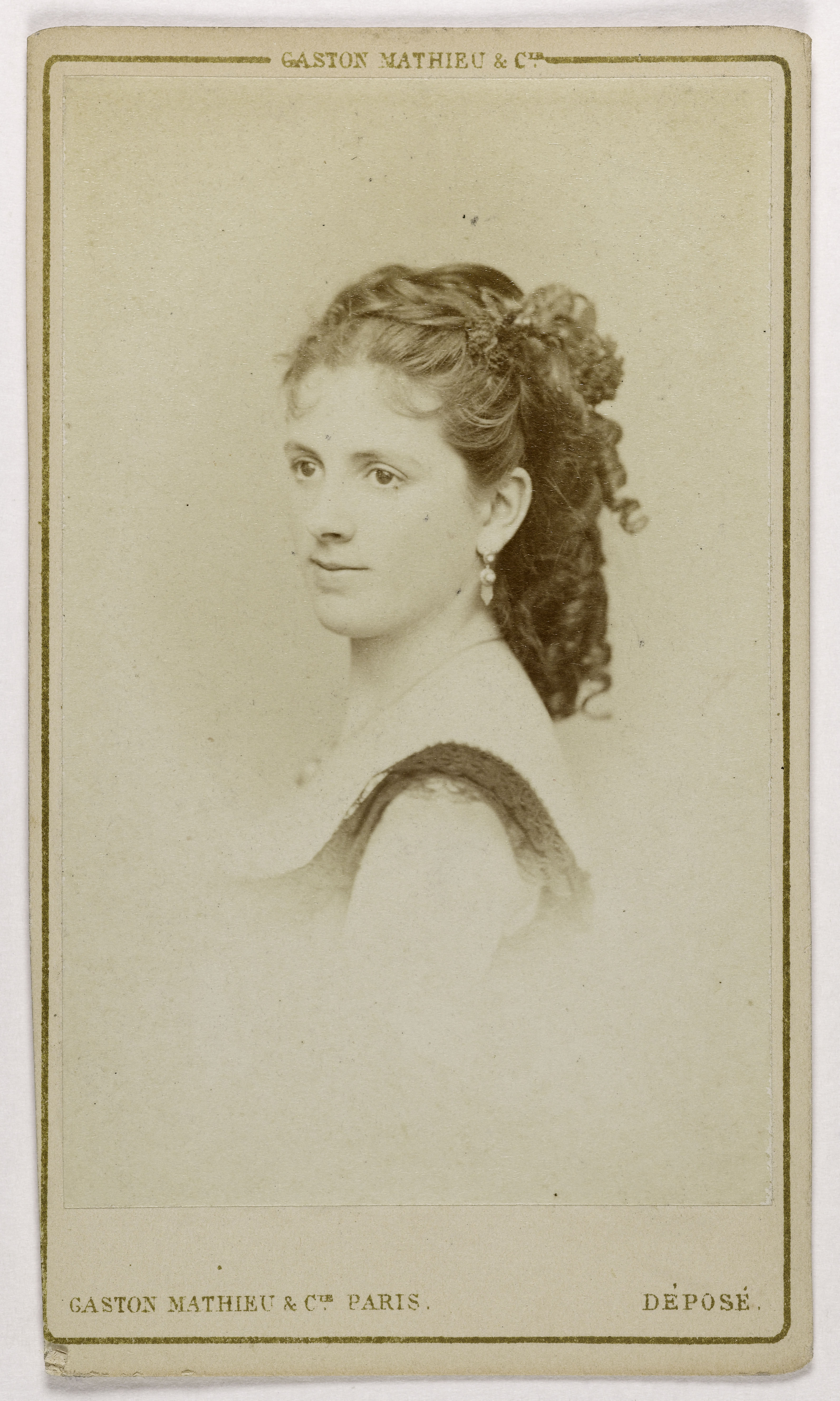 Mathieu & Cie Gaston, Portrait de Blanchette (actrice aux Folies dramatiques)