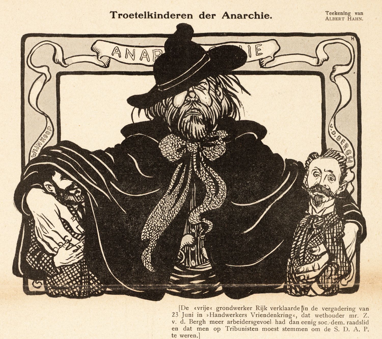 Hahn, Albert,draughtsman., Troetelkinderen der anarchie