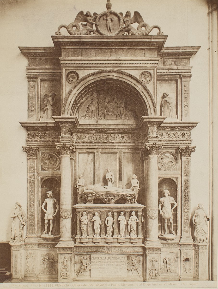 Fratelli Alinari, Kirche SS. Giovanni e Paolo, Grabmal des Dogen Andrea Vendramin, Venedig