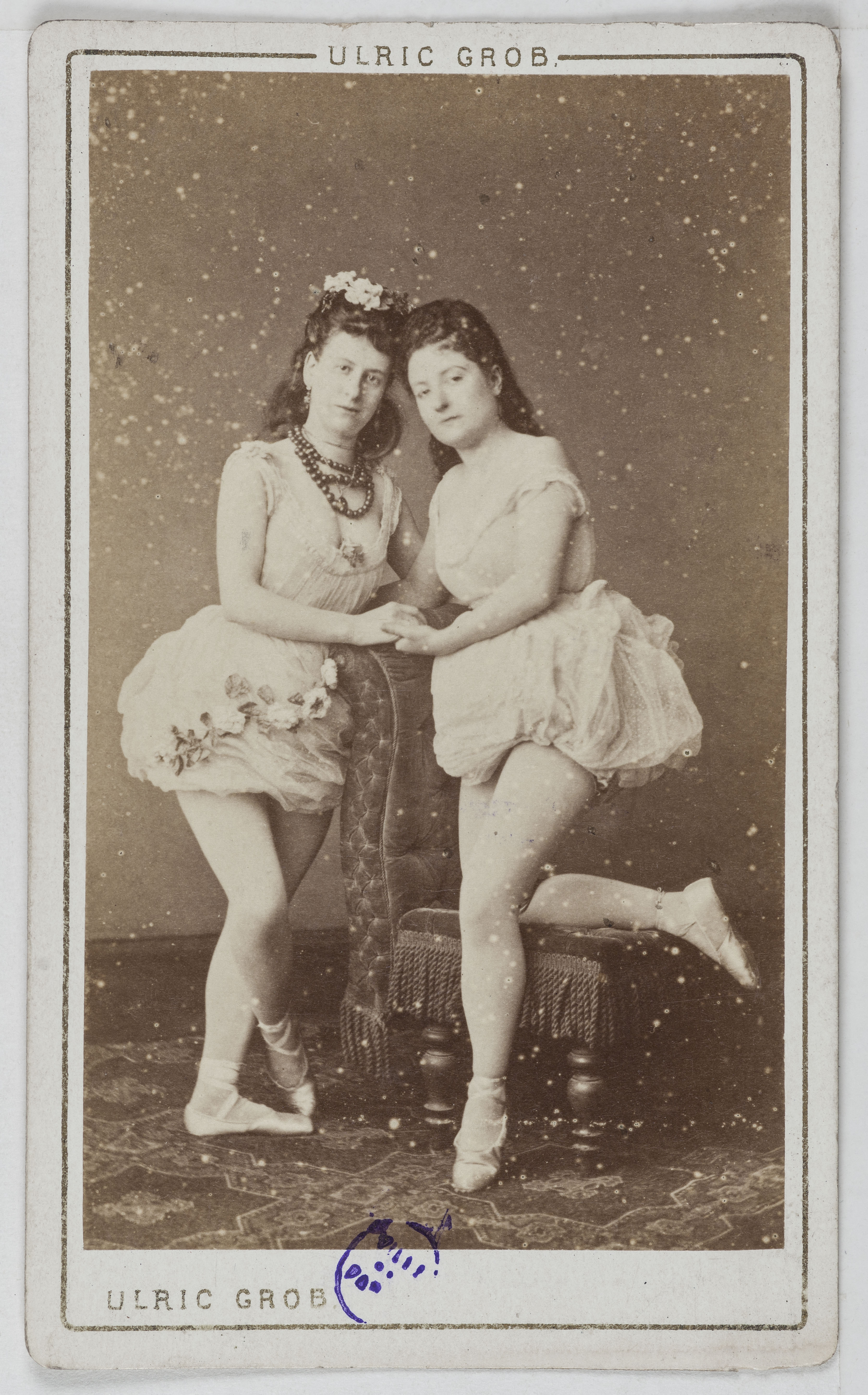 Ulric Grob, Portrait de Nina, danseuse, et Melley.