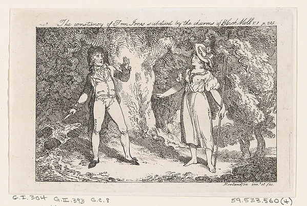 Thomas Rowlandson, The constancy of Tom Jones subdued by the charms of Black Moll, from "The History of Tom Jones, a Foundling"