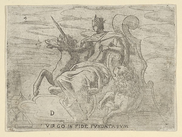 Anonymous, Italian, 16th century, Virgo in Fide Fundata Sum