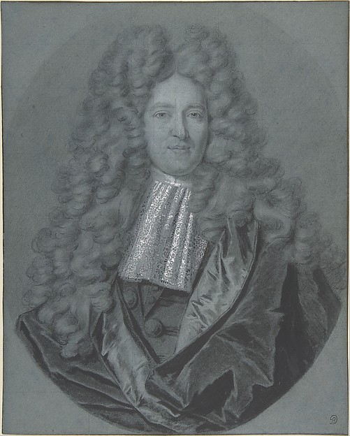 Hyacinthe Rigaud, Bust of a Gentleman in an Oval Field