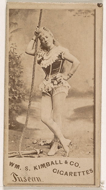 William S. Kimball & Company, Miss Tusean, from the Actresses series (N203) issued by Wm. S. Kimball & Co.