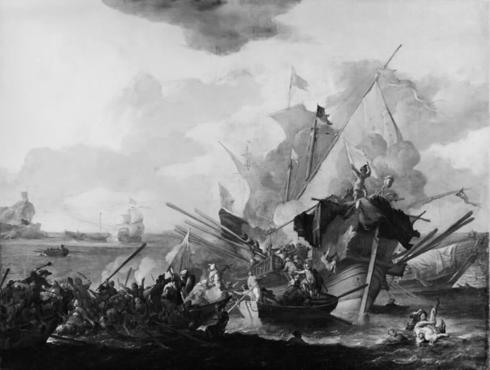 Johannes Lingelbach, En søfægtning