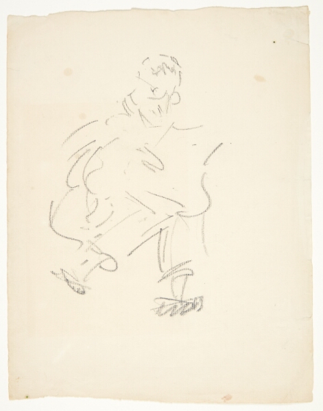 Edvard Weie, Studie af maleren Kristian Kongsbøll (1880-1913), siddende