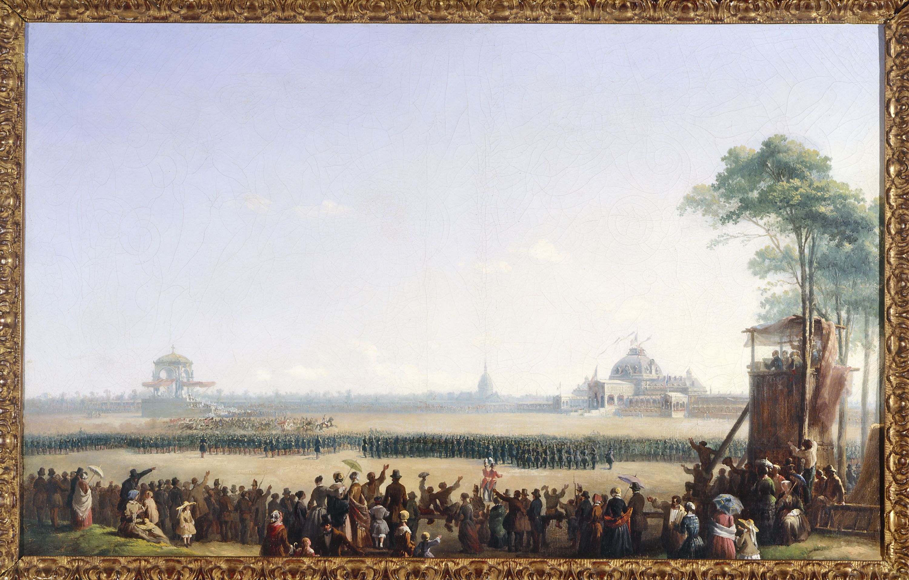 Anonyme, Fête du 10 mai 1852 au Champ-de-Mars, distribution des aigles et bénédiction des drapeaux