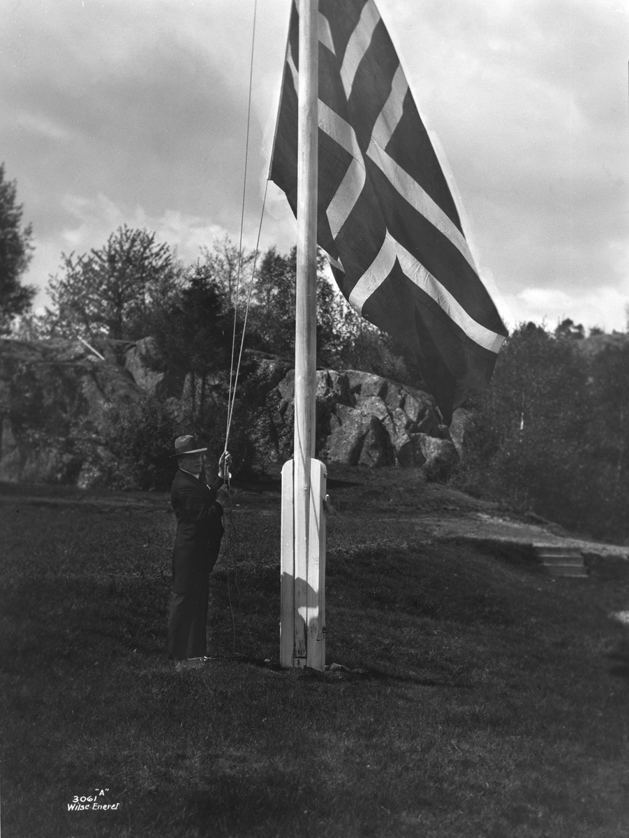 Anders Beer Wilse, Prot: Hamsun heiser flag 28/5