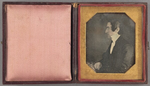 Unknown, [Portrait of a Seated Man Wearing Glasses]