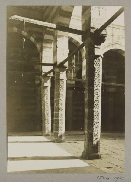K.A.C. Creswell, Columns in the mosque of Mamluk Amir Sultan Shah ibn Qara, Cairo