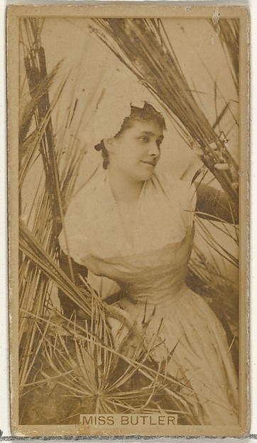 W. Duke, Sons & Co., Miss Butler, from the Actors and Actresses series (N145-8) issued by Duke Sons & Co. to promote Duke Cigarettes