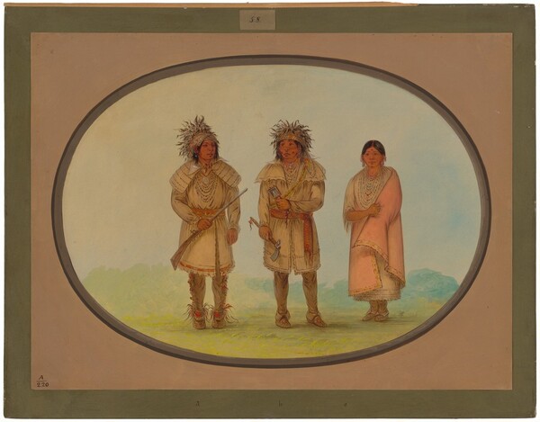 George Catlin, Three Peoria Indians