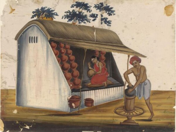 Unknown, One of ten drawings of shops.