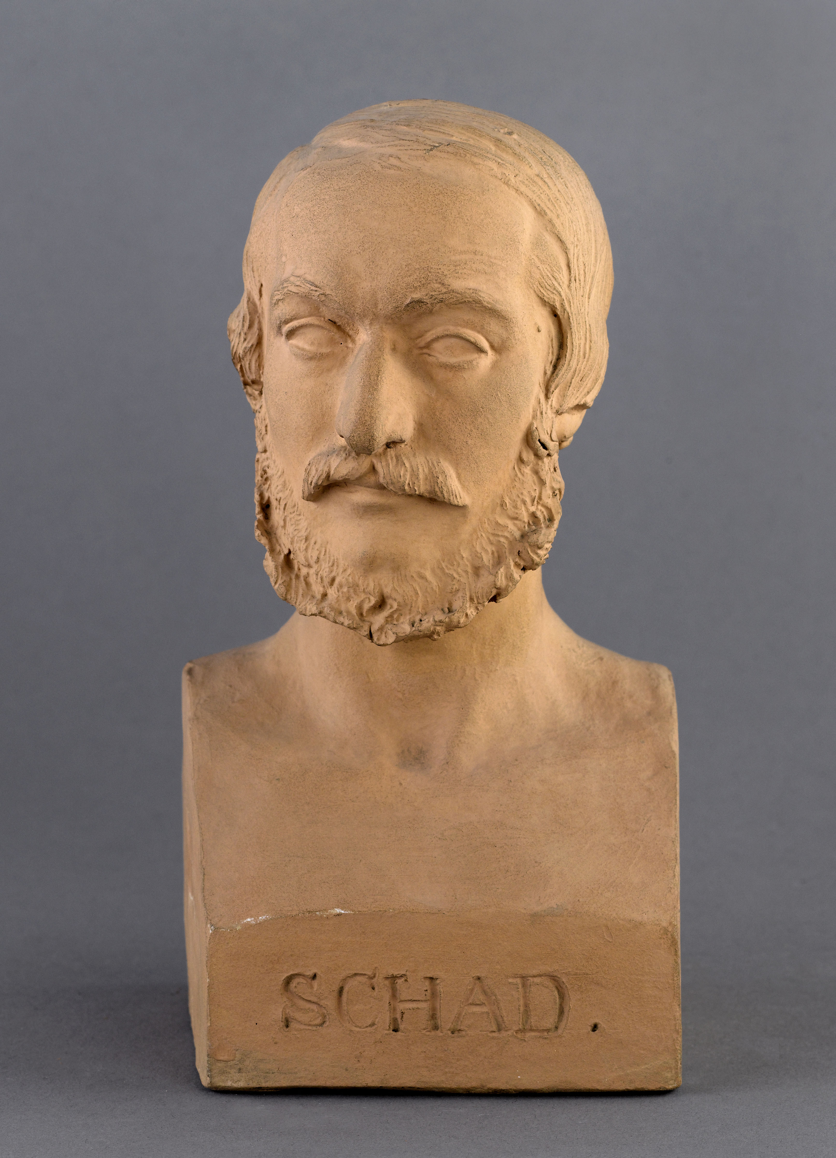 Jean Pierre Dantan, Portrait sérieux du pianiste allemand, joseph Schad (1812-1879)